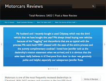 Tablet Screenshot of motorcarsreviews.com